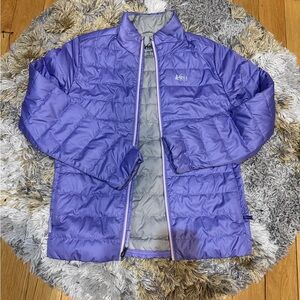 REI Lavender Puffer Jacket